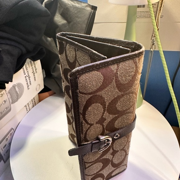 Other - Brown Patterned Wallet with Buckle
